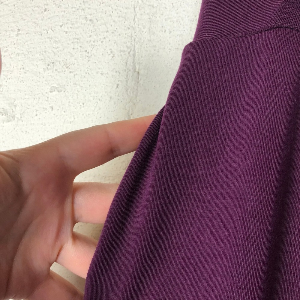 Betabrand Womens All Day Flowy Split Leg Pull On Pants Size XL P Purple - Picture 5 of 11